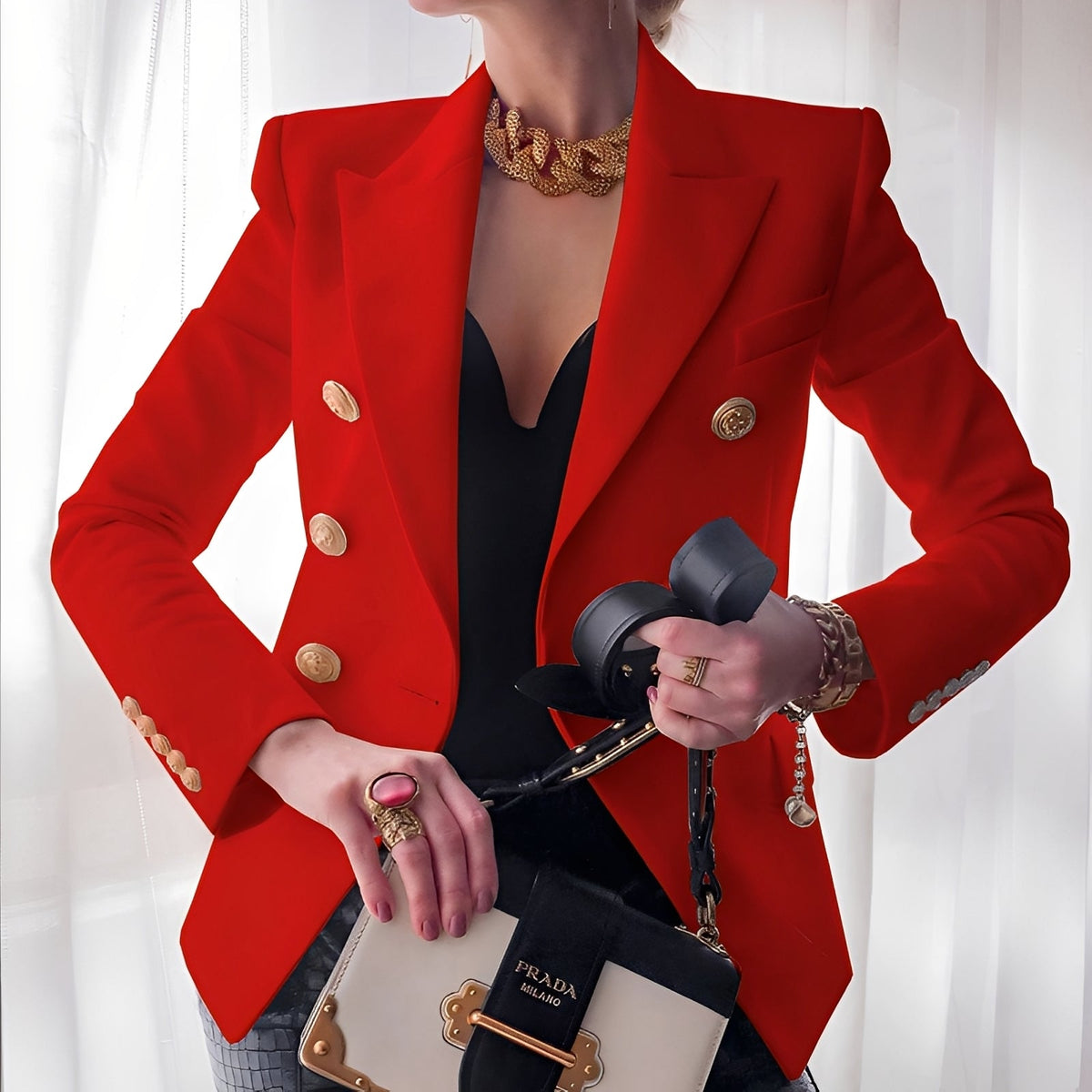 Shelley - Blazer with Buttons for Women