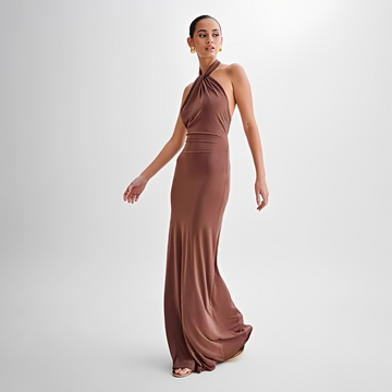 Mabel - Elegant Maxi Dress with Open Back