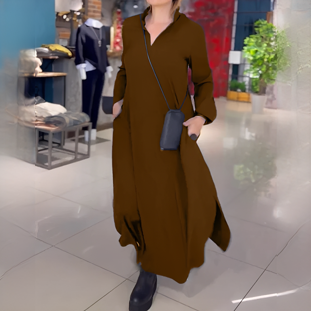 Cassie - Casual Dress with Long Sleeves