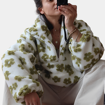 Elizabeth - Stylish Sweater with Floral Pattern