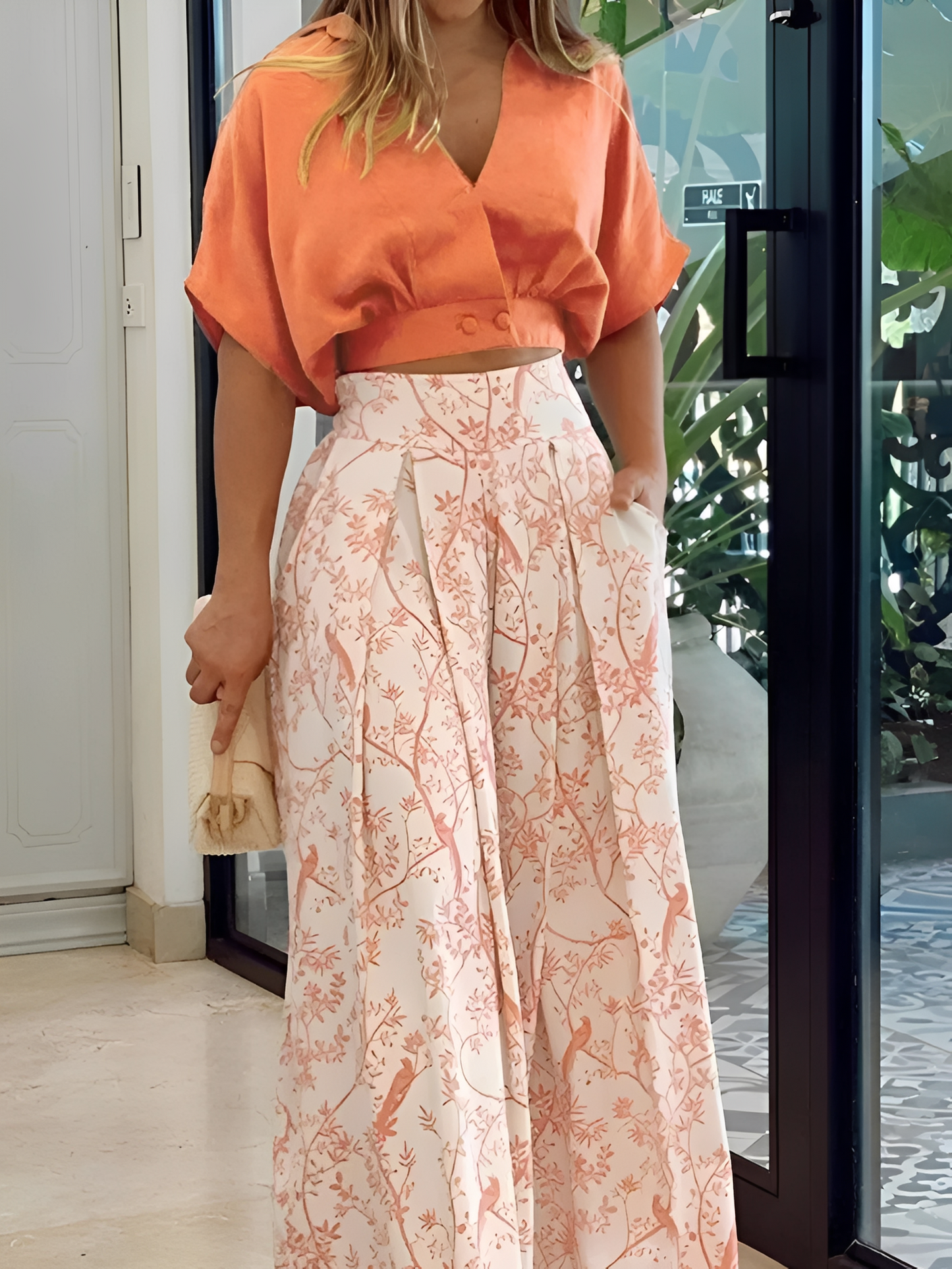 Hennie - Casual, Loose-Fitting Printed Set for Women