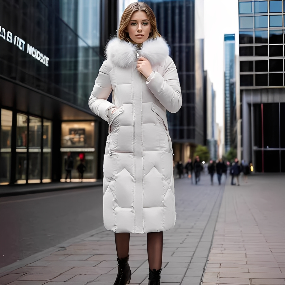 Marcellette - Elegant and warm coat with hood