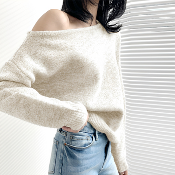 Melchora - Off-Shoulder Asymmetric Top