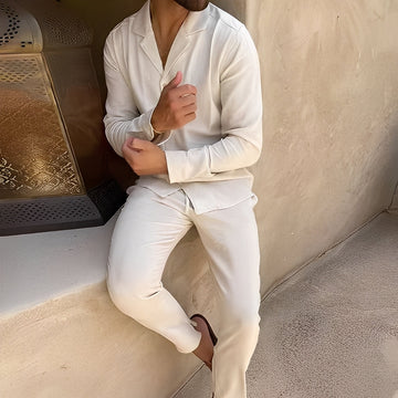 Hadrien - Set of Long-Sleeved Shirt and Pants for Men