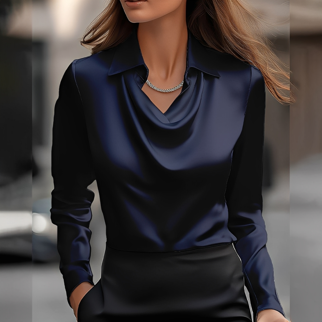 Laurentine - Sophisticated Blouse with Long Sleeves for Women