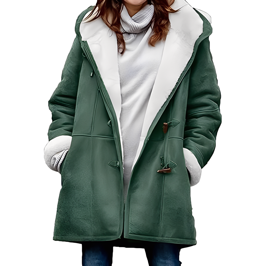 Madilyn - Casual, warm coat with hood