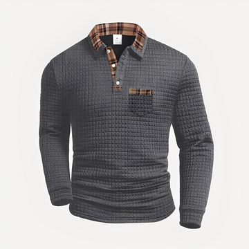 Morris - Elegant Long Sleeve Polo Shirt
