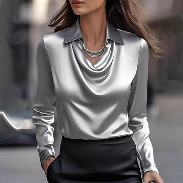 Laurentine - Sophisticated Blouse with Long Sleeves for Women
