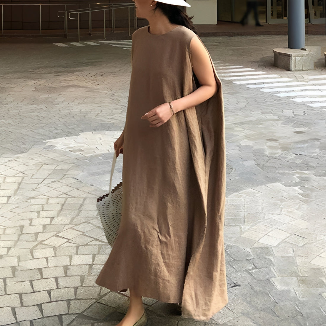 Carly - Casual sleeveless pleated dress for women