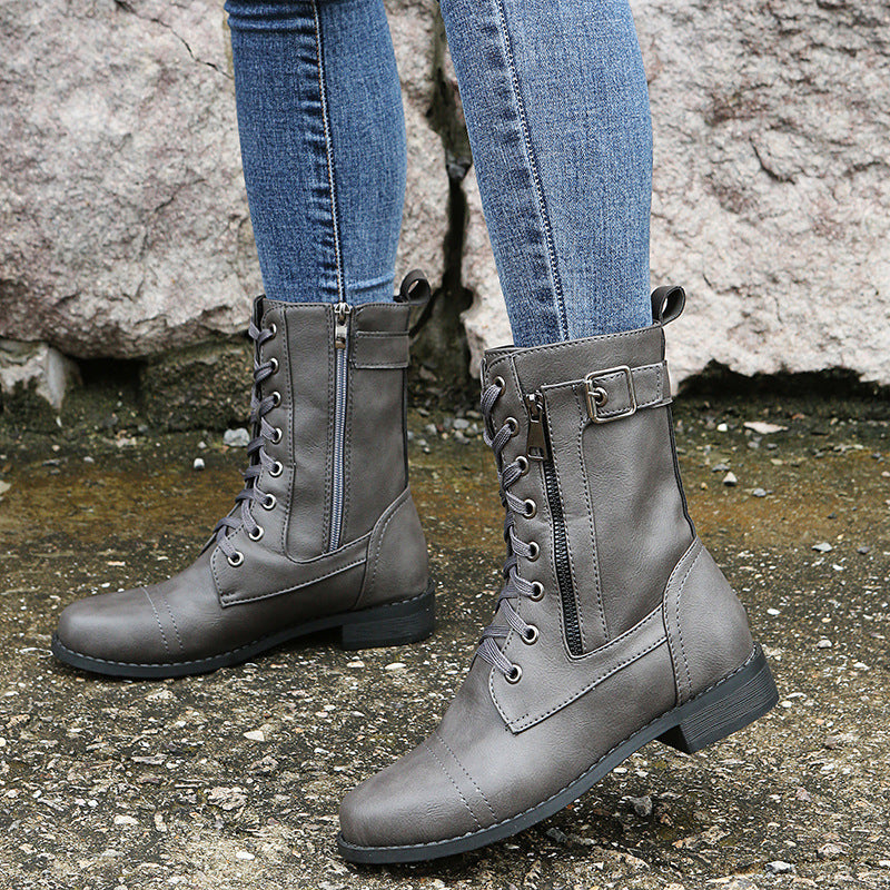 Katerina - Trendy Low-Heel Boots
