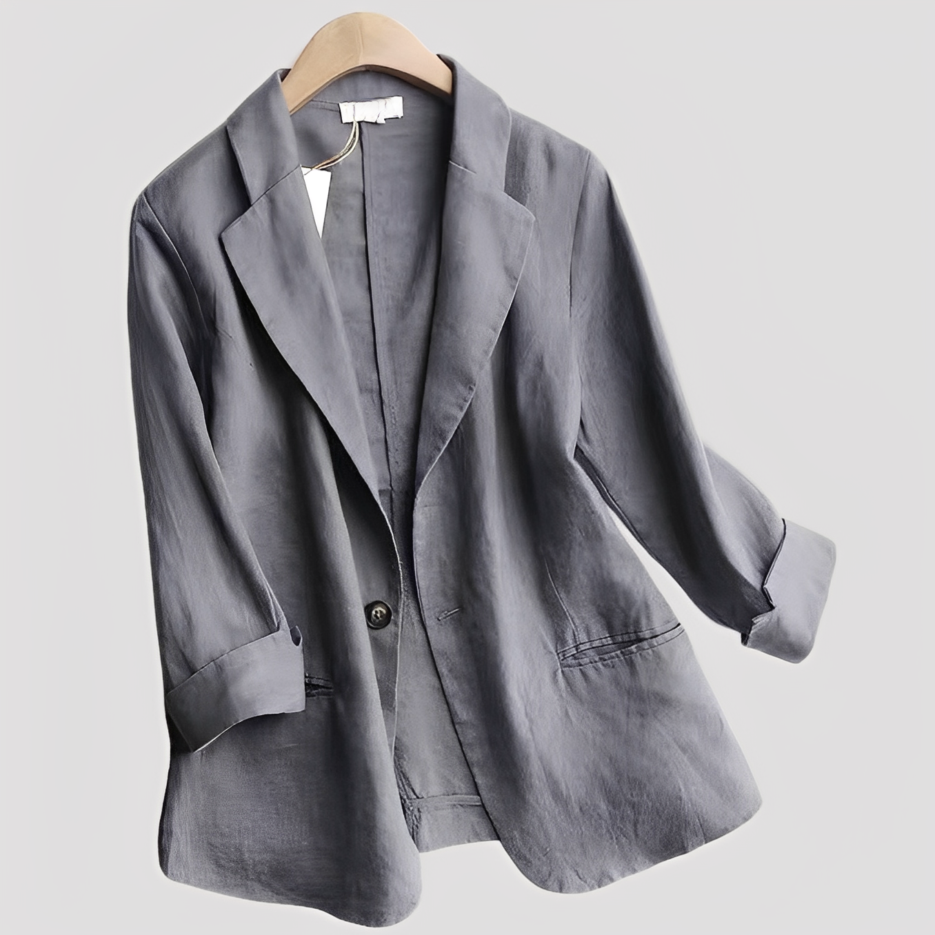 Alice - Women's relaxed blazer with three-quarter sleeves