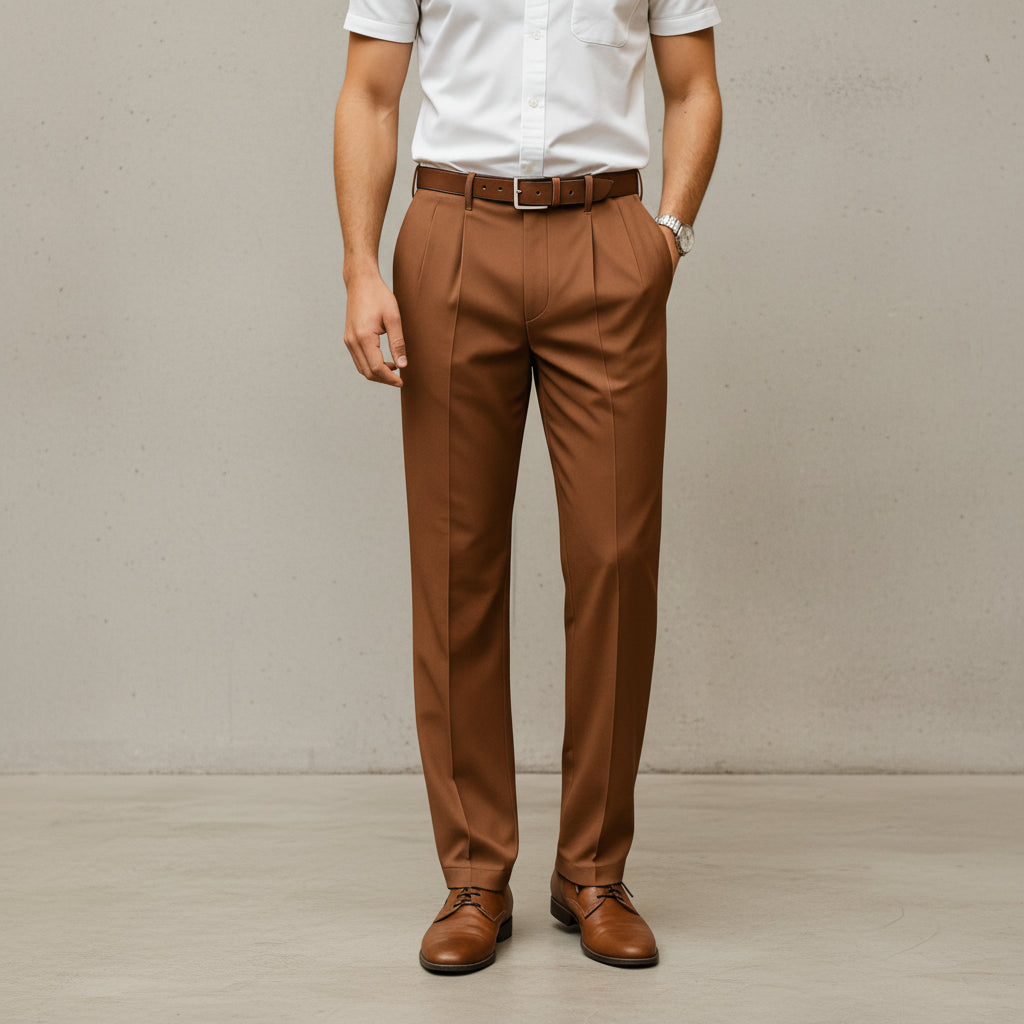 Brandon - Elegant Straight Trousers
