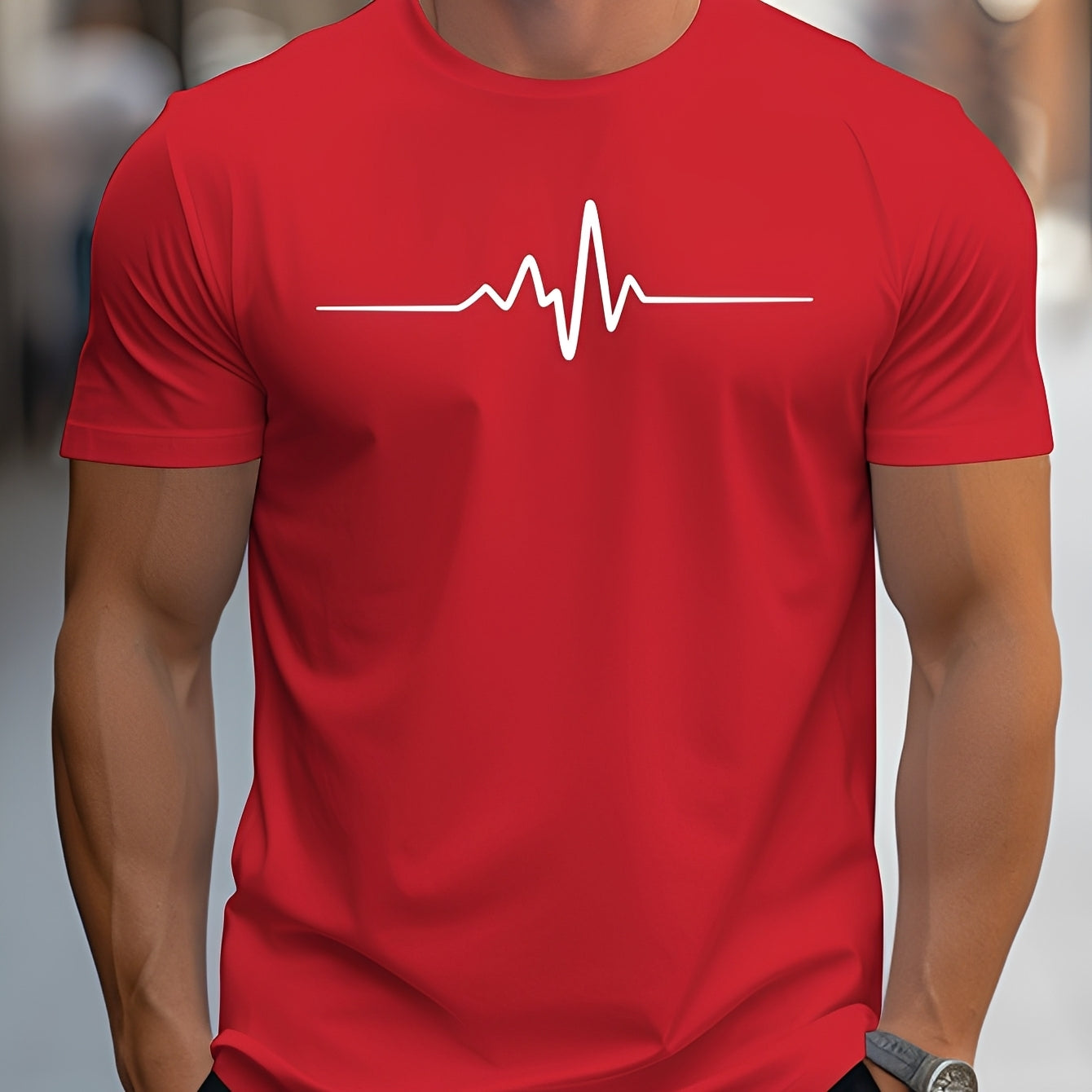 Russell - Printed slim-fit T-shirt for men