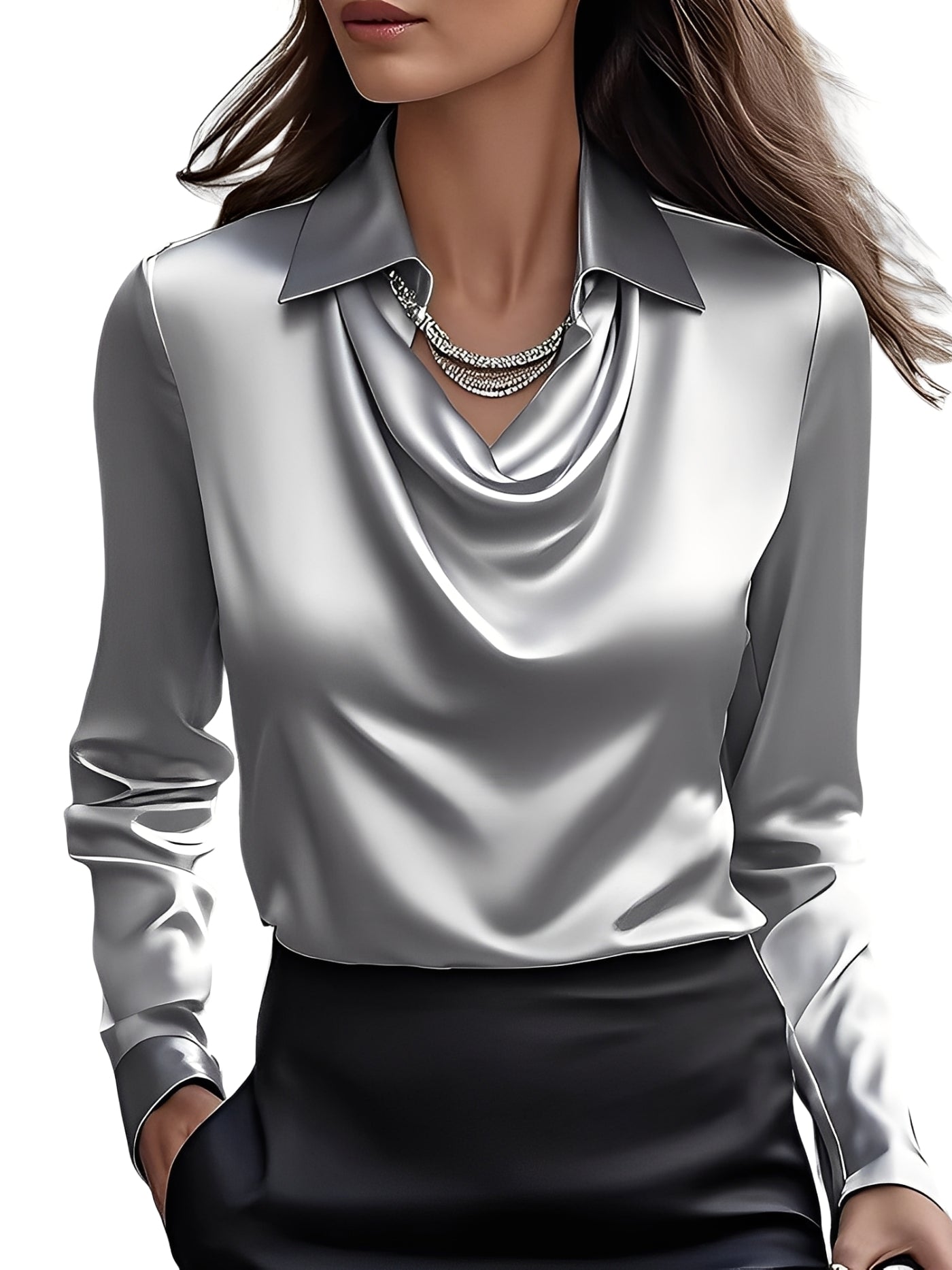 Dionne – Women’s Long Sleeve Blouse