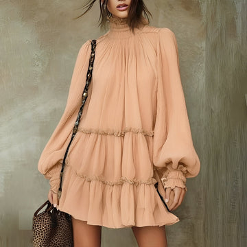 Mayeth - Fashionable Ruffled Mini Dress