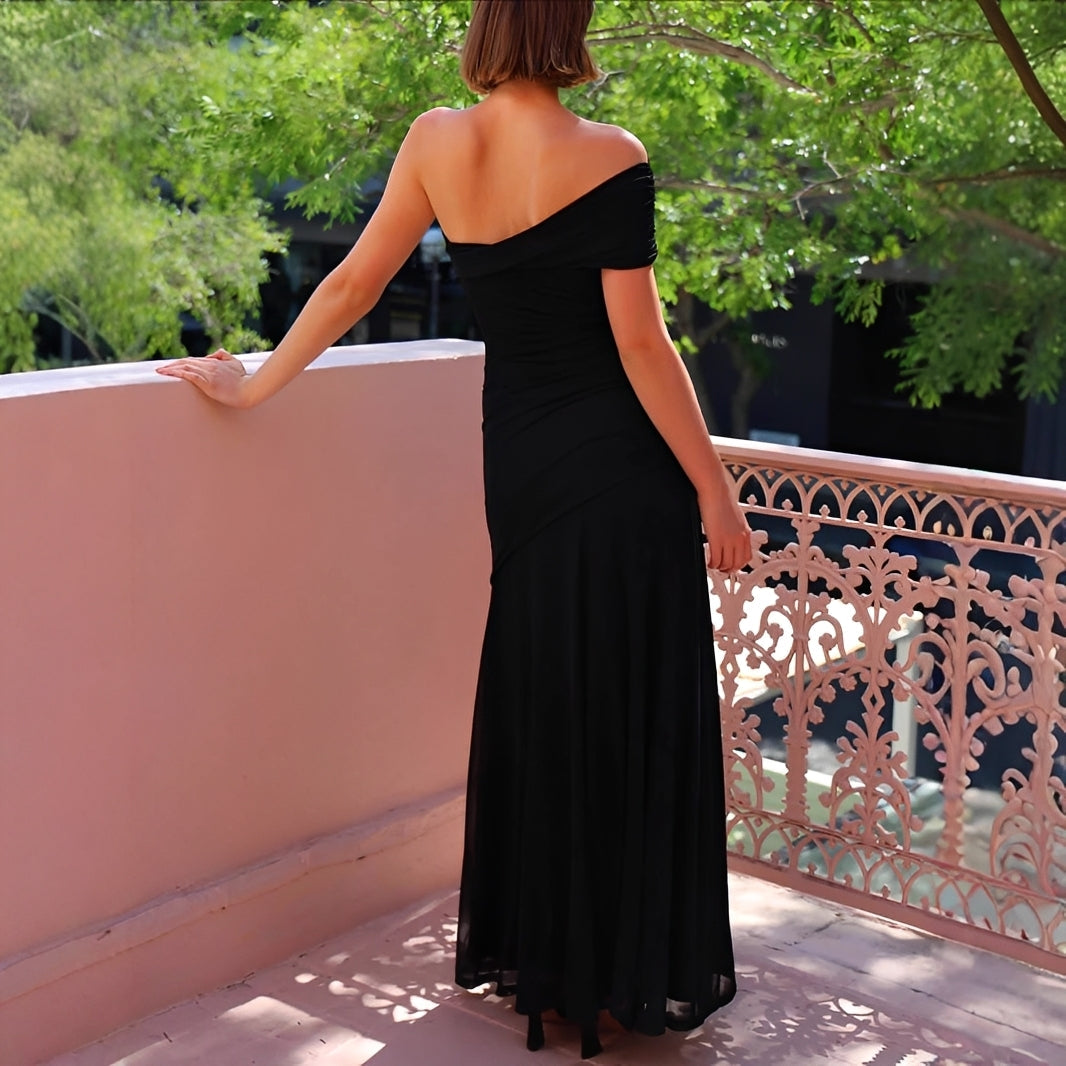 Marga - Chic Off Shoulder Long Dress