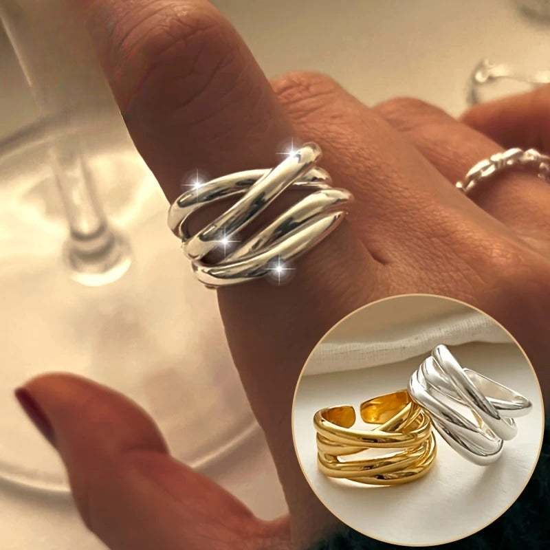Riley – Geometric Love Romantic Ring