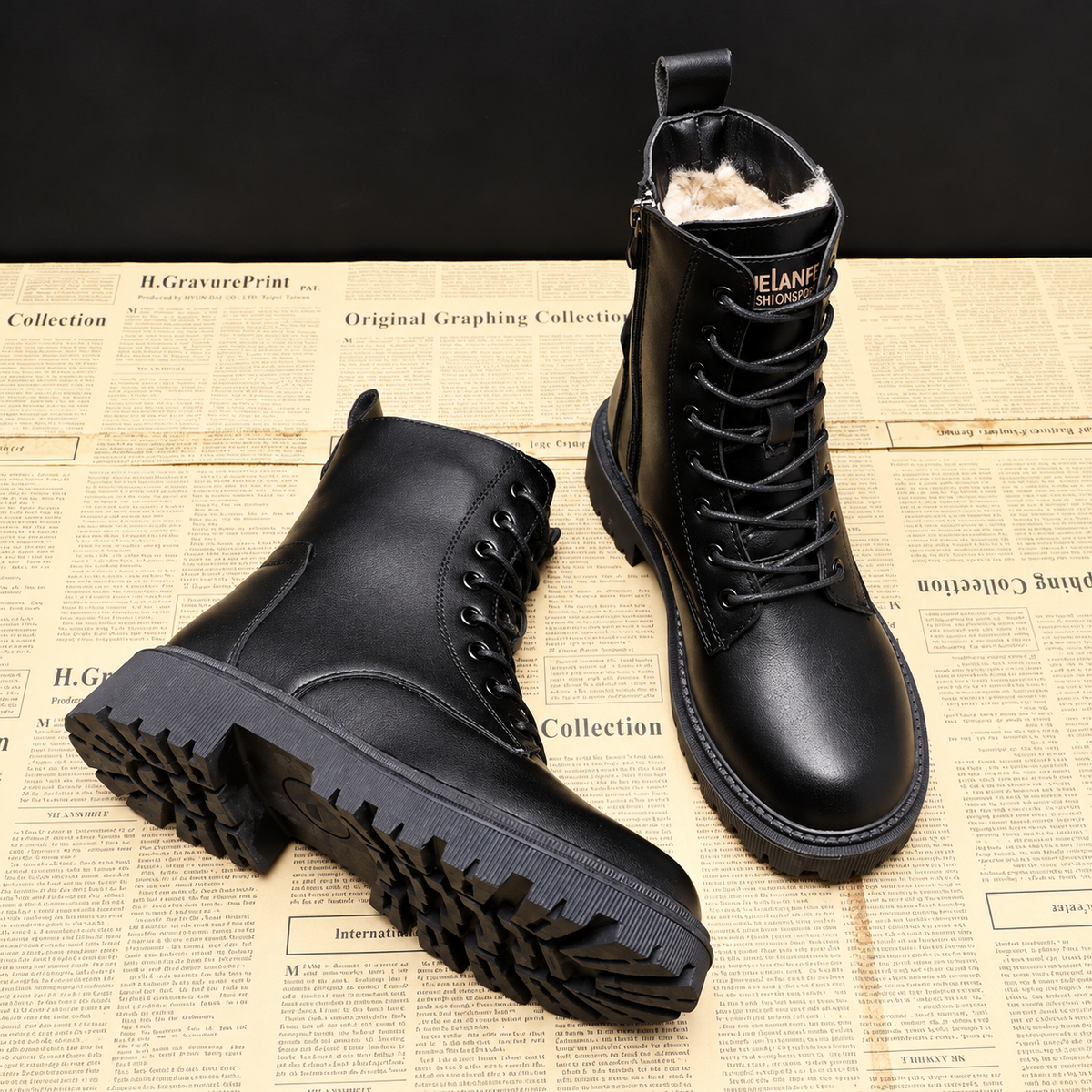 Delphine – Black Winter Boots