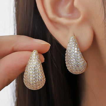 Earrings in the shape of a drop - Bright design