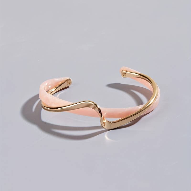 Wavy Bracelet with Decorative Details