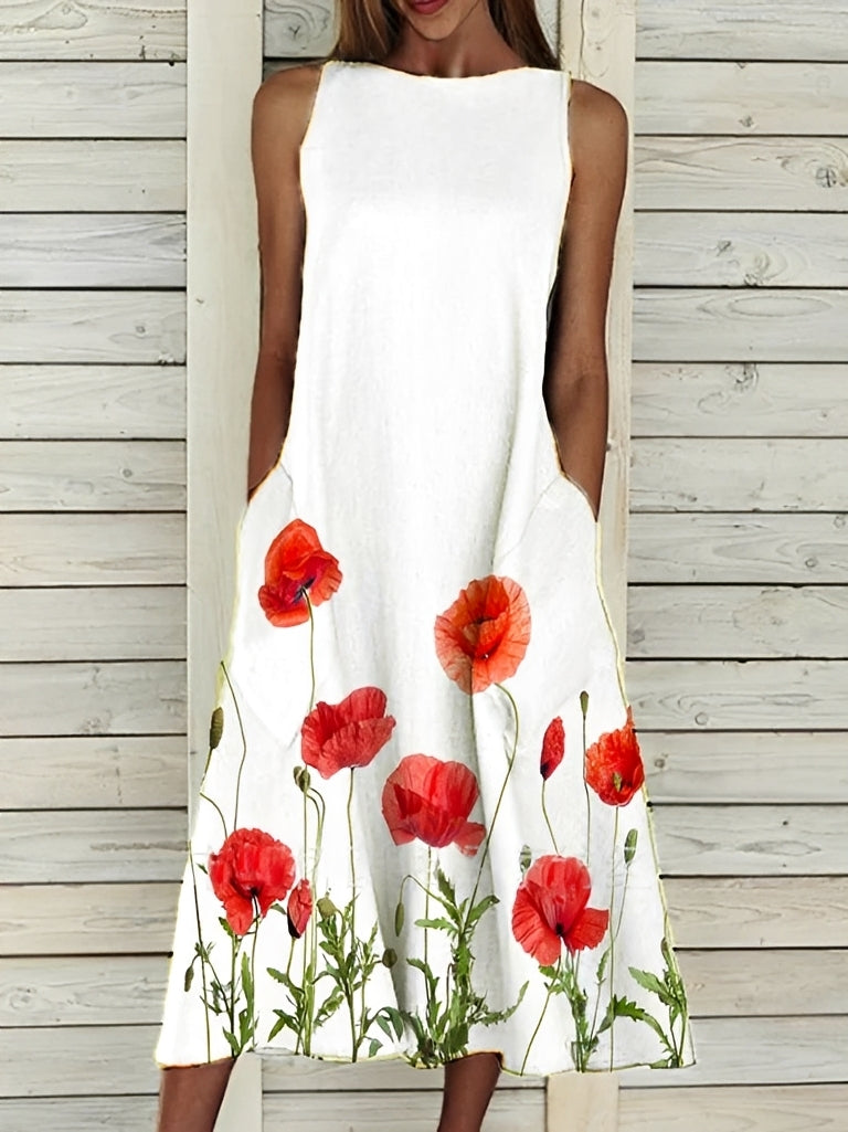 Josephine - Stylish dress with a floral pattern for women