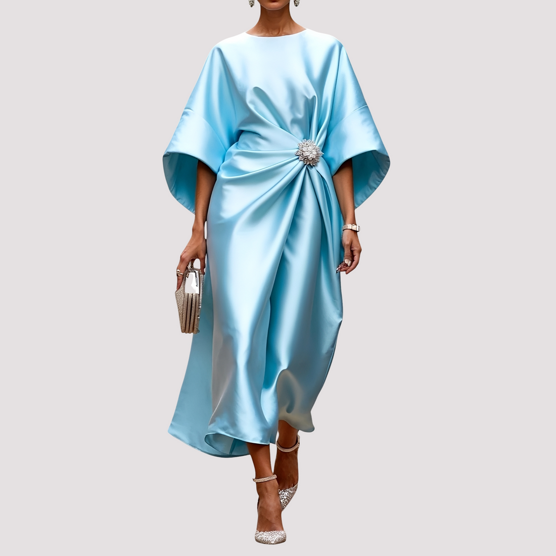 Kay - Elegant Wrap Midi Dress