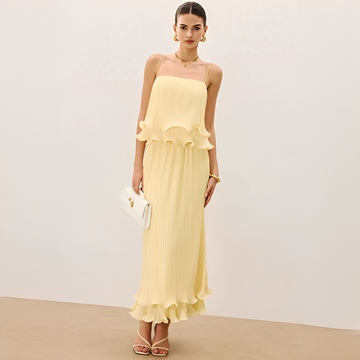 Daphne - Stylish Pleated Skirt Set