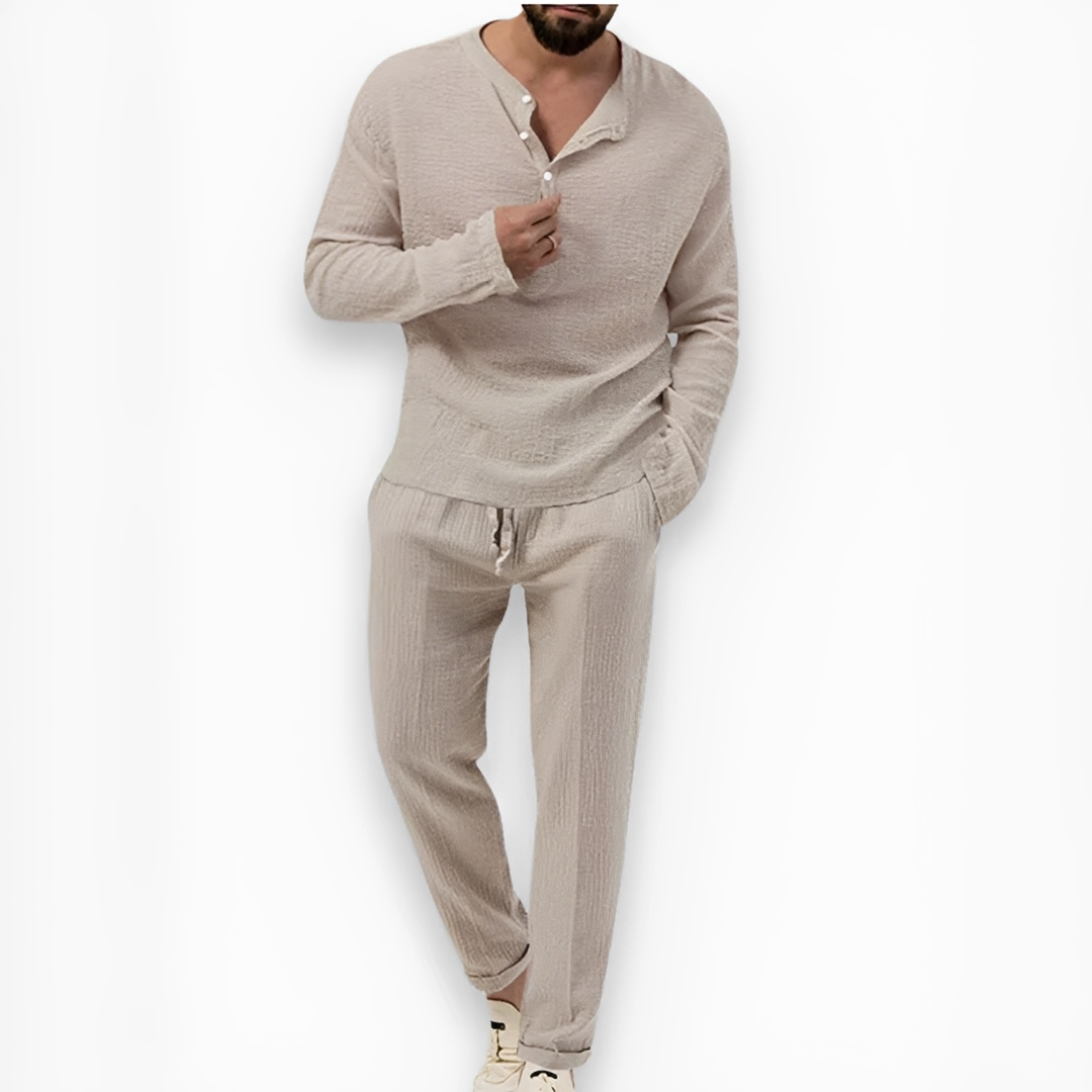 Eduard - Summer pants and top set for men
