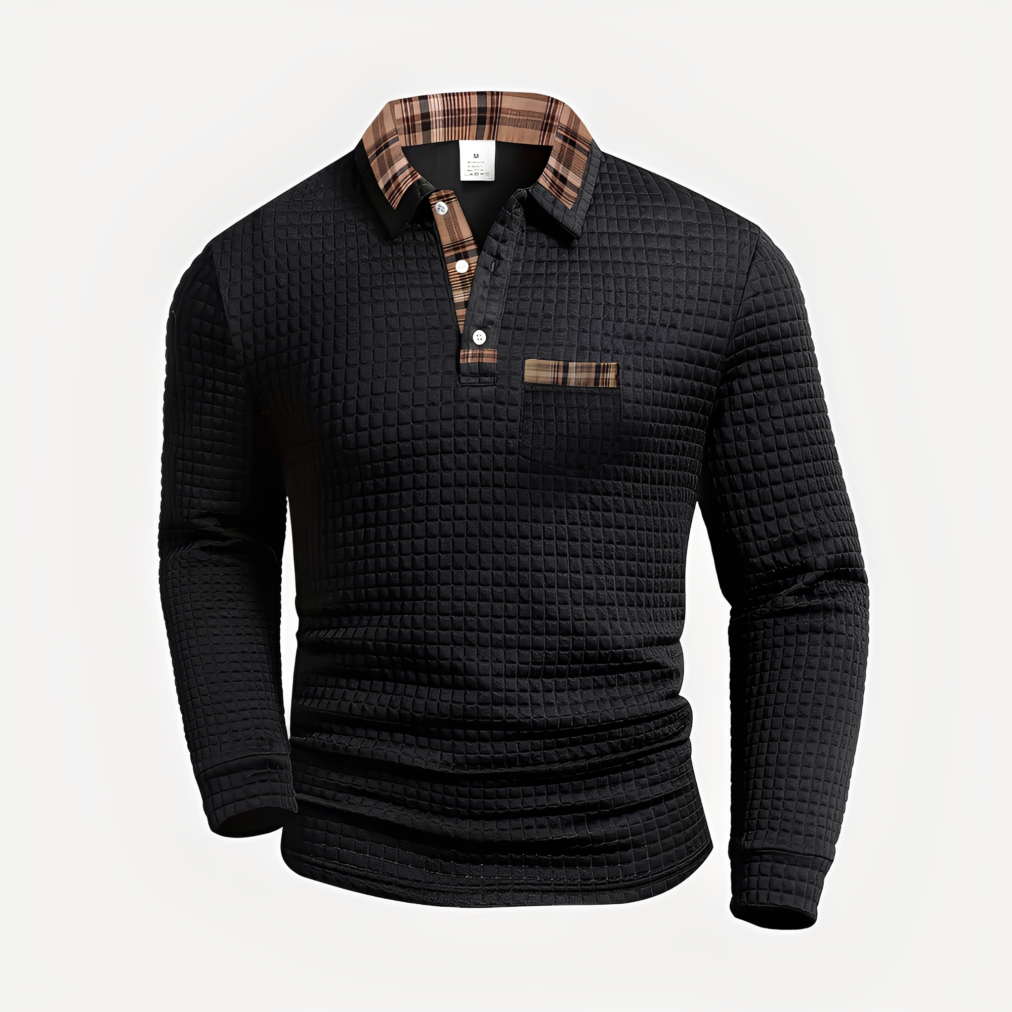 Morris - Elegant Long Sleeve Polo Shirt