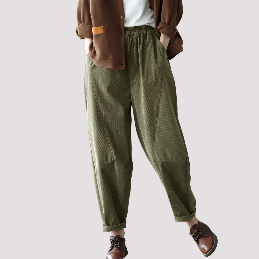 Stella - Women's relaxed harem pants with a flexible waistband