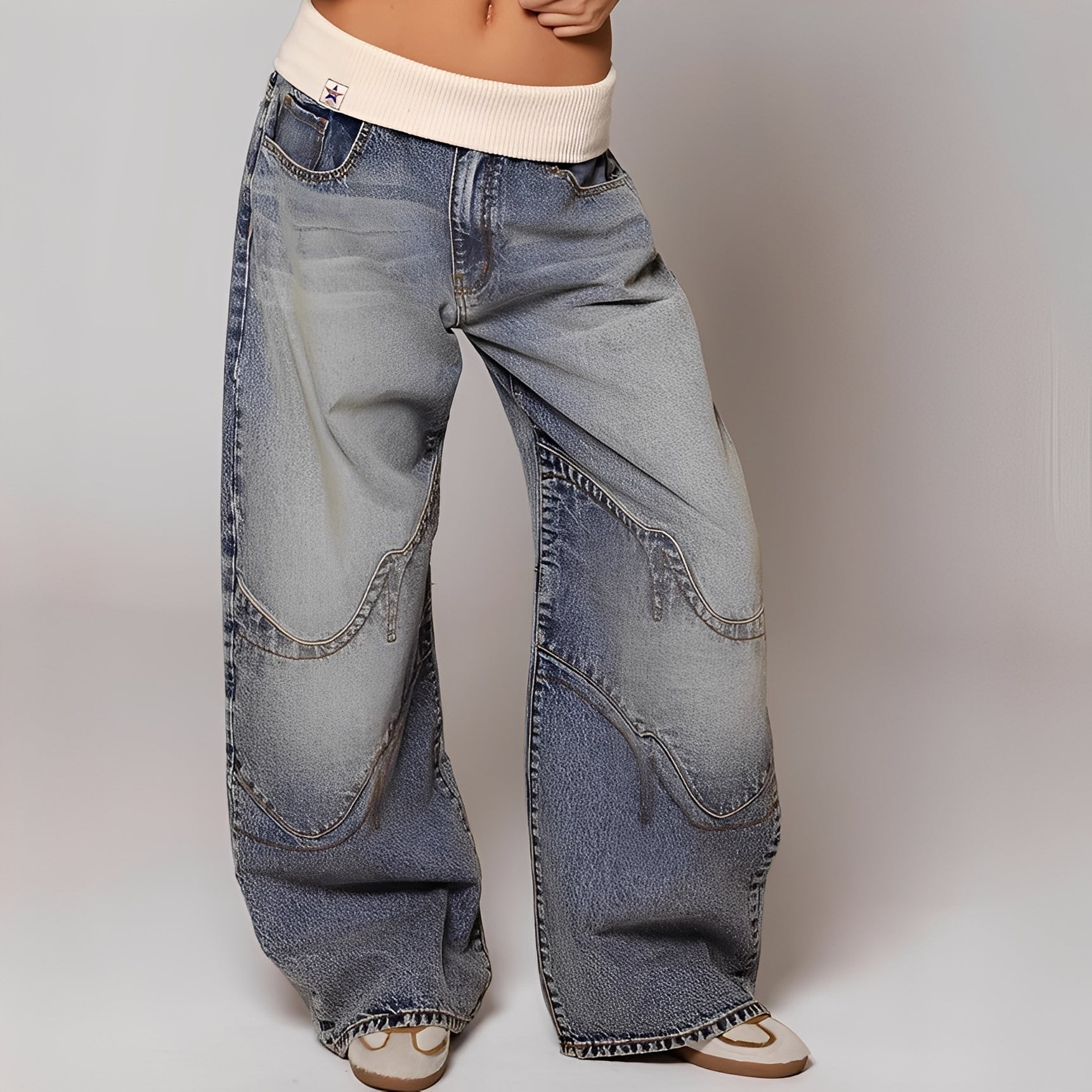 Vanessa - Comfortable wide-leg jeans