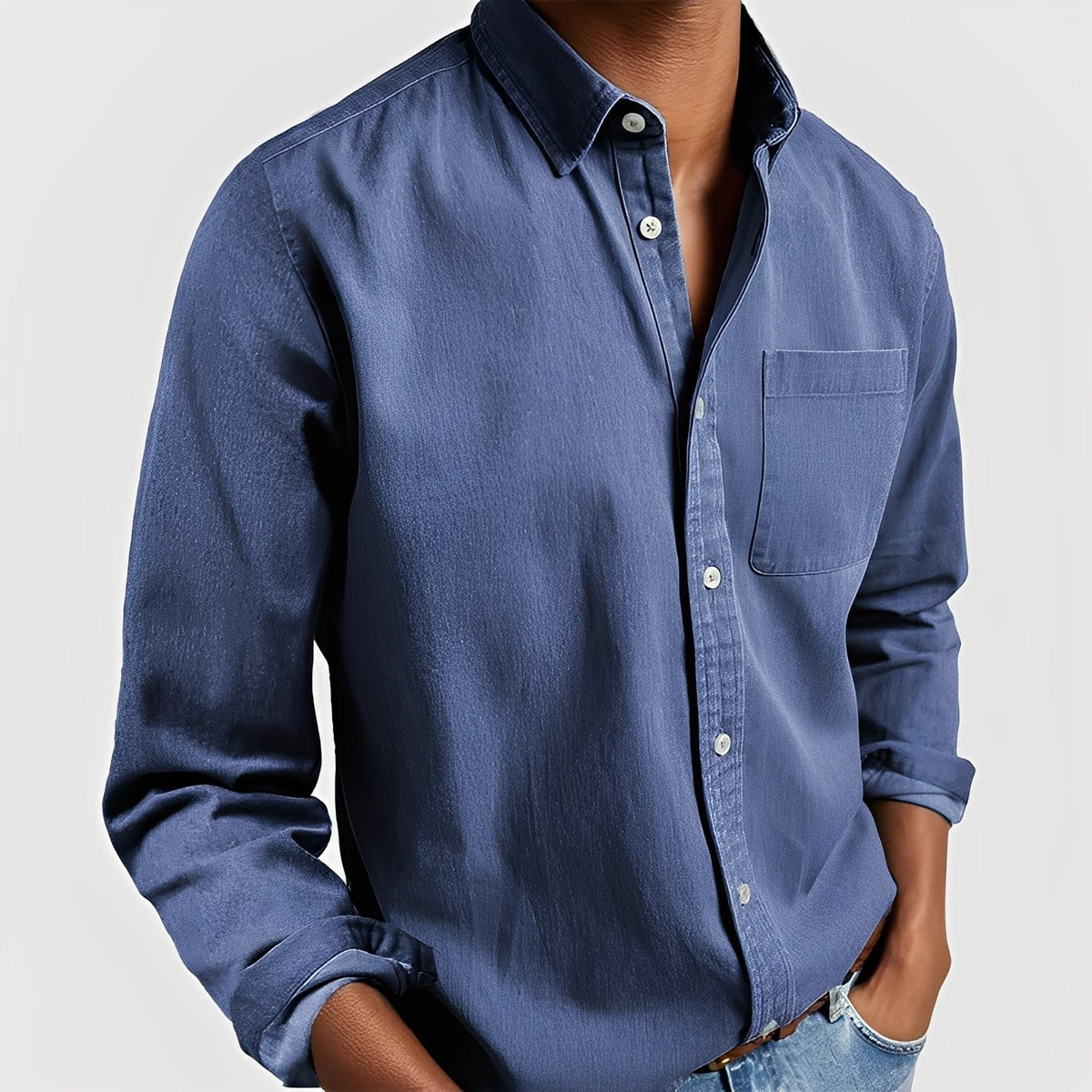 Tanner - Casual shirt with button placket