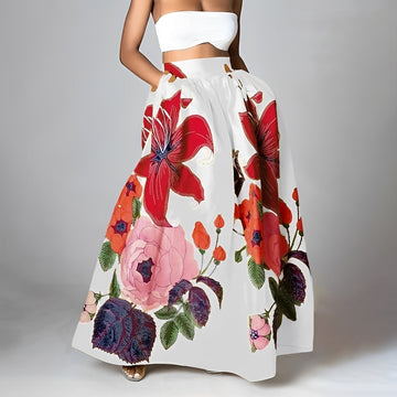 Jessica - Chic boho high-waisted skirt for women