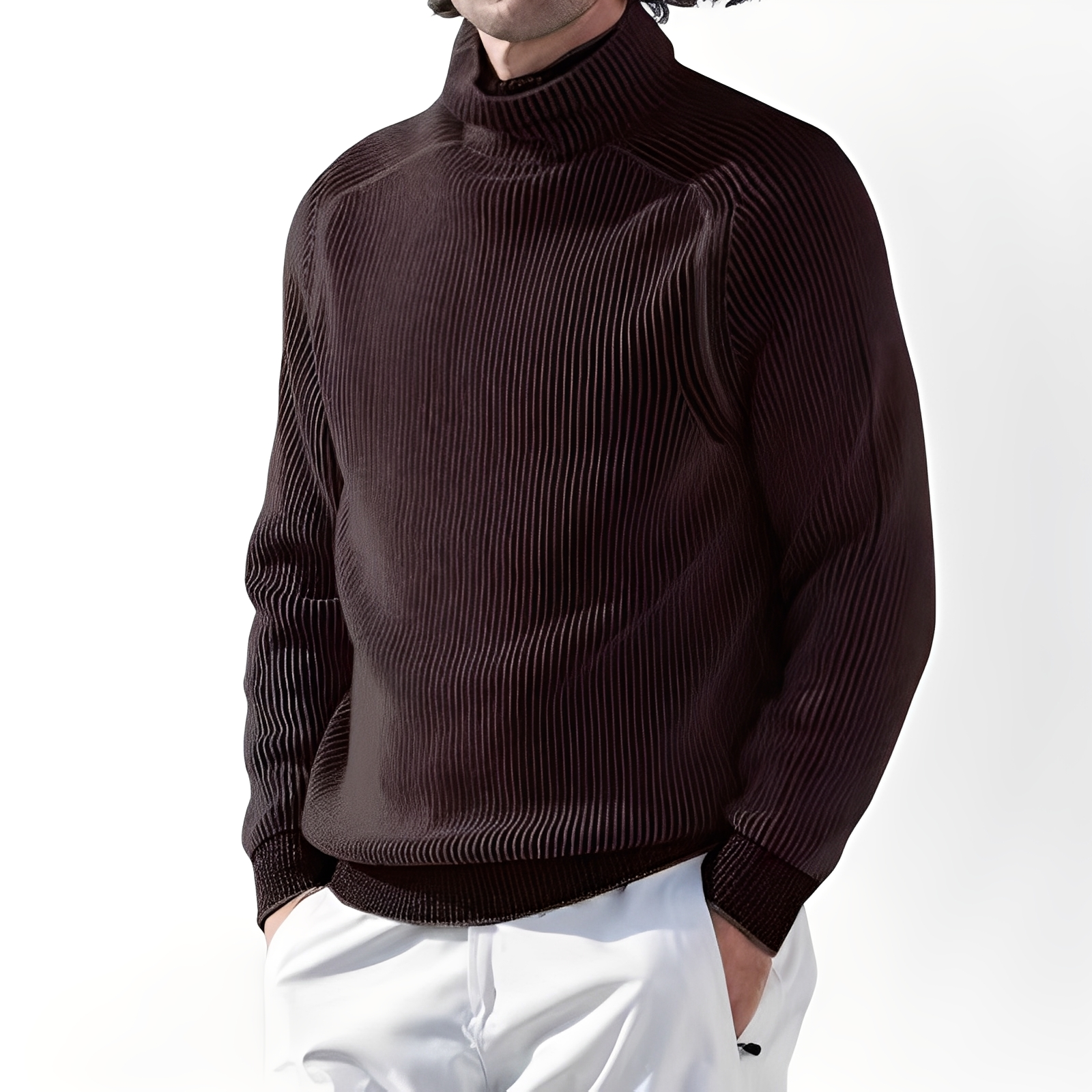 Jarrett - Sweater with Stand-up Collar