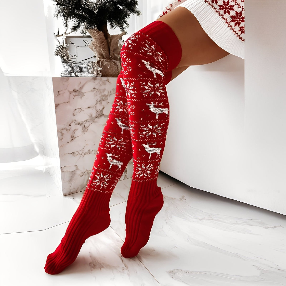 Carol - Stylish and warm Christmas socks