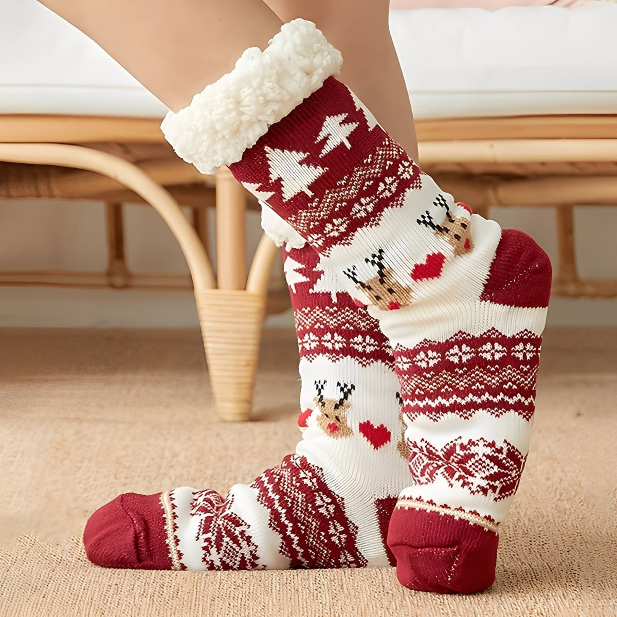 Kassia - Elegant and warm Christmas socks