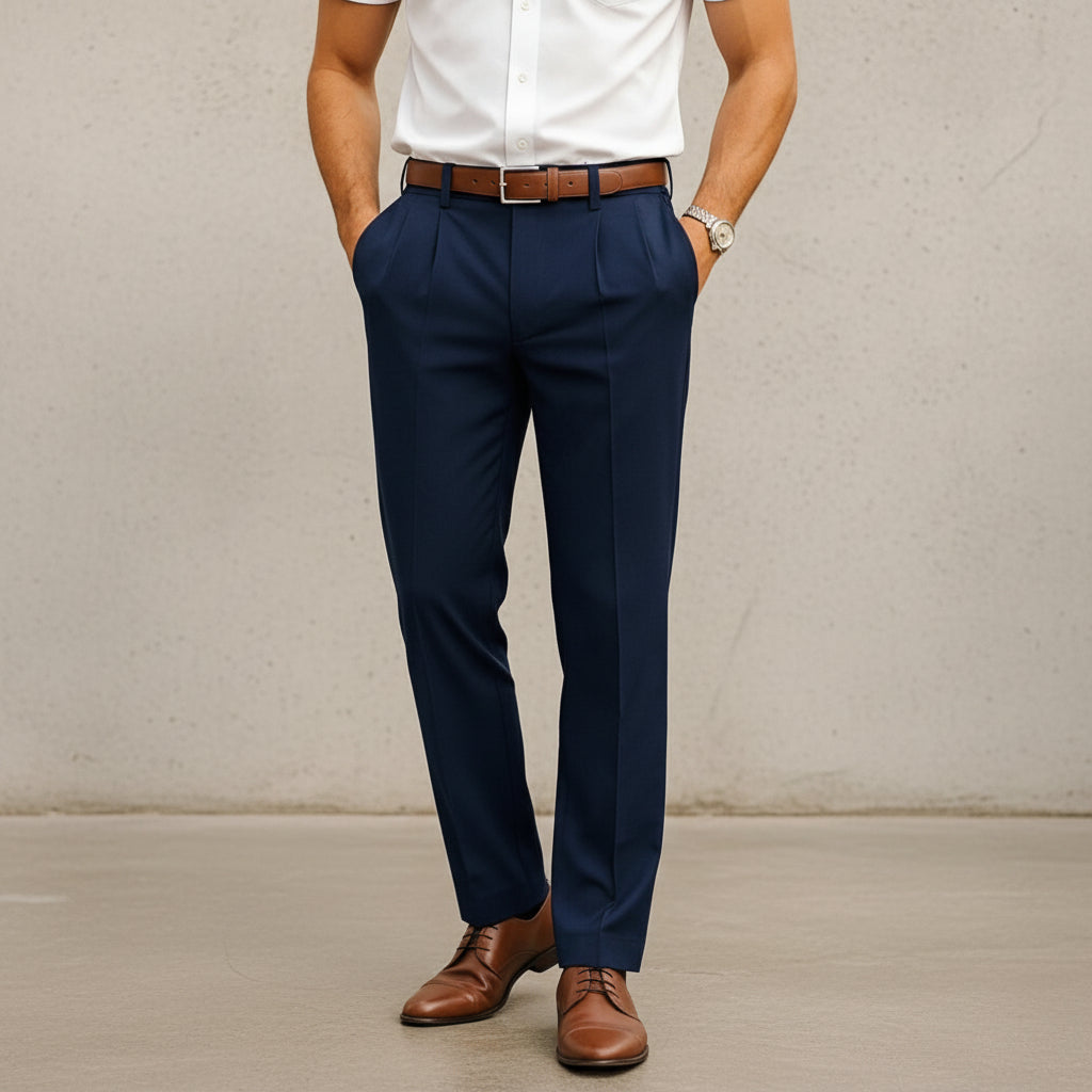 Brandon - Elegant Straight Trousers