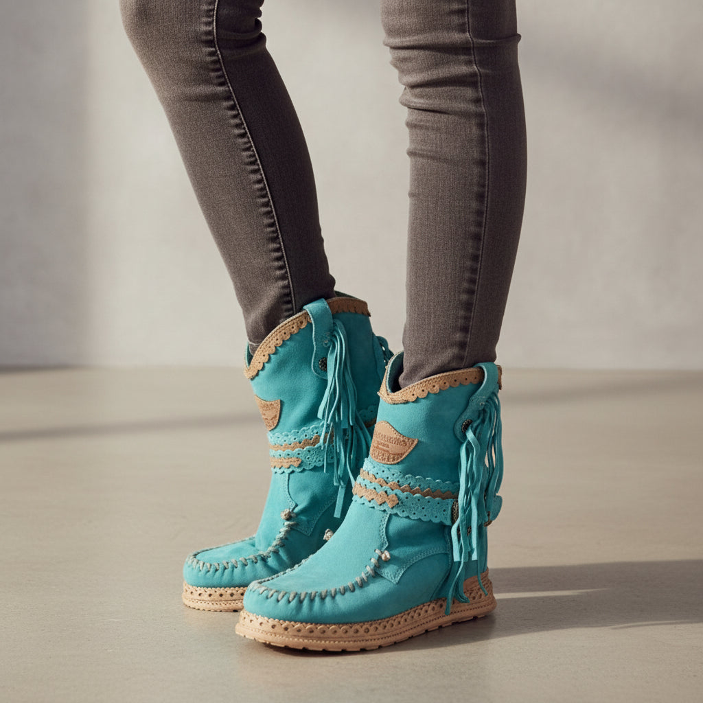 Brianna - Trendy Boho Ankle Boots