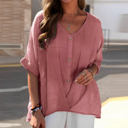 Tiffany - Casual, loose-fitting blouse for women