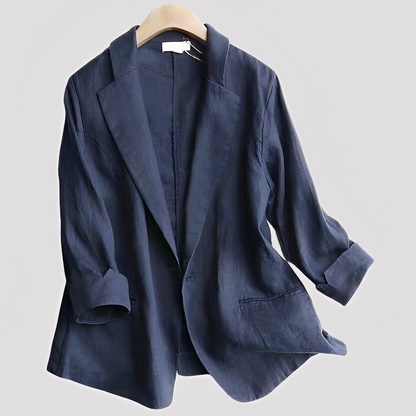 Alice - Women's relaxed blazer with three-quarter sleeves
