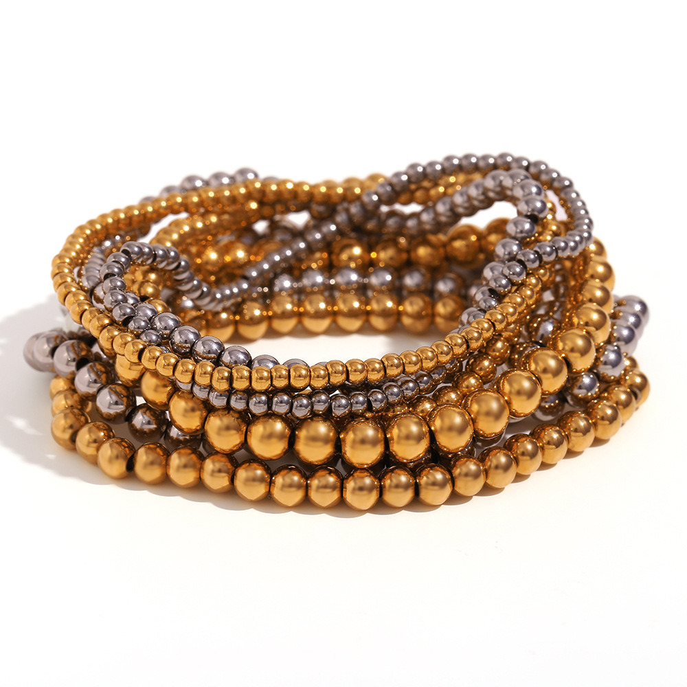 Create - Stackable Metallic Gold Bracelet (4mm)