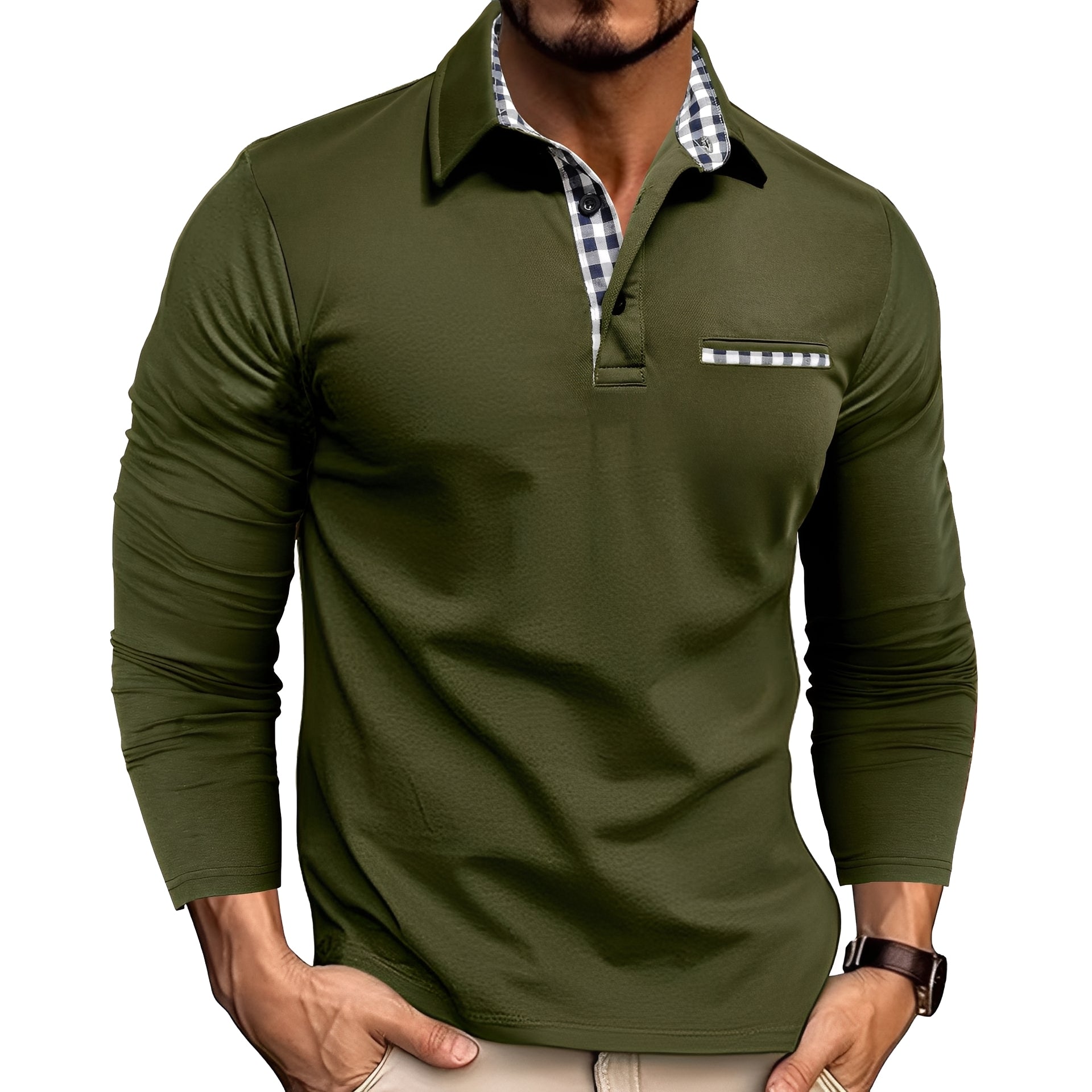 Jerome - Comfortable long-sleeve polo shirt