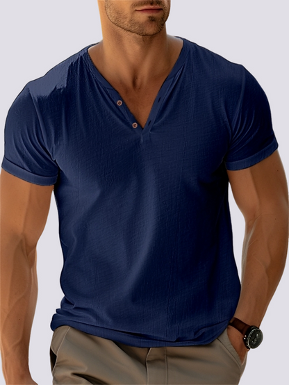 Oliver - Retro V-neck top for men