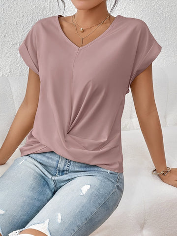 Lucie – Women's V-neck shirt – for everyday wear
