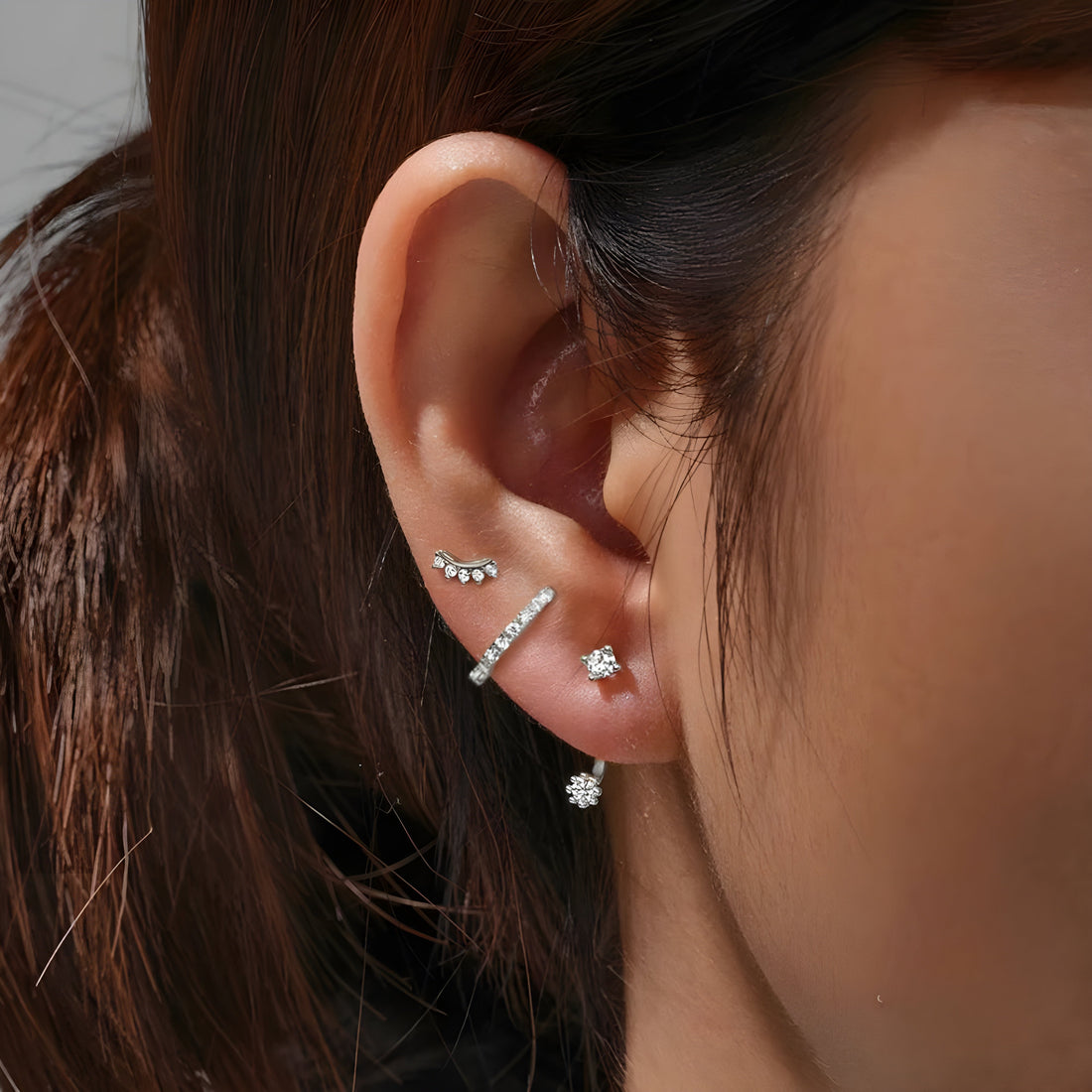 Elena – Set of three earrings