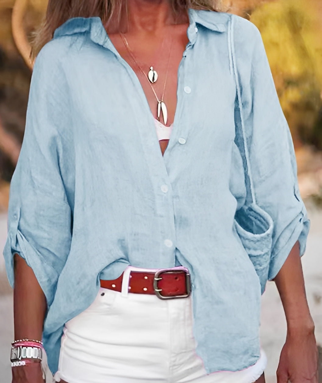 Joyce - Casual, Loose-Fitting Blouse for Women