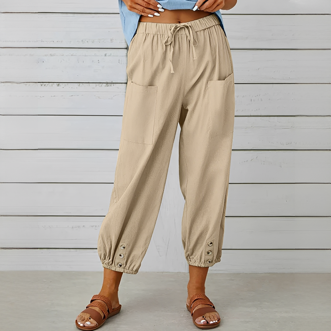 Scarlett - Easygoing Drawstring Trousers