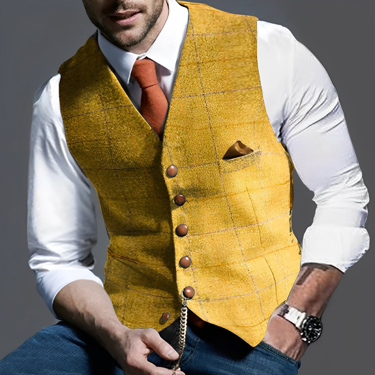 Jasper – Vintage Vest for Men