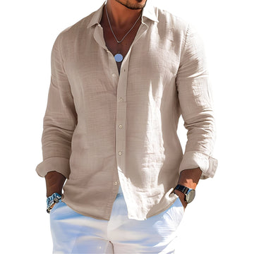 Félicien - Comfortable long-sleeve polo shirt