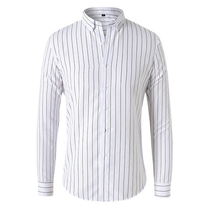 Dexter - Casual, striped long-sleeve shirt for men